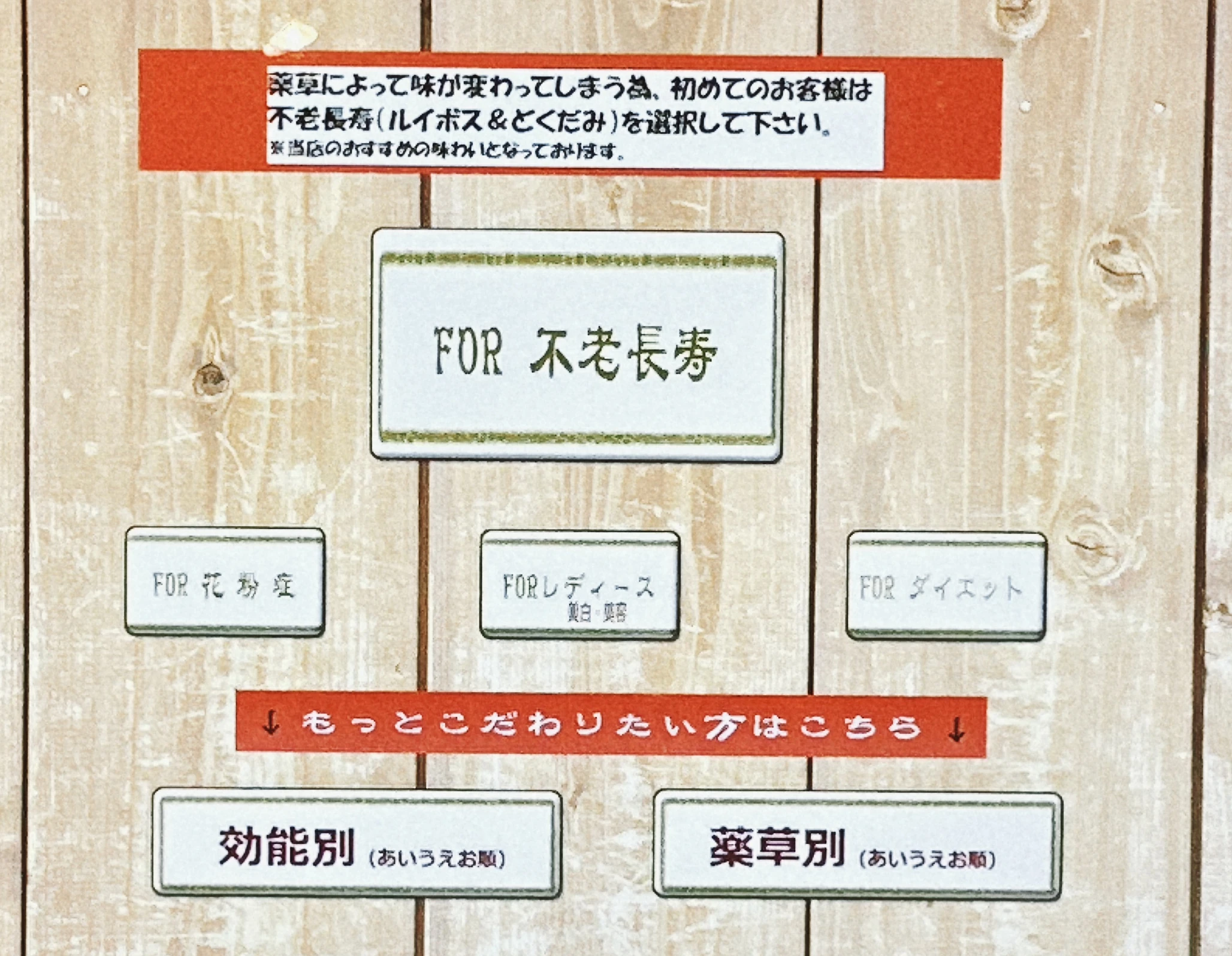 薬膳カレー＆スープカレー らいもん 効能選択